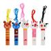 5Pcs Lovley Cartoon Whistle Wooden Whistles Toys Musical Instrument Gift (Random Style)