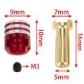 OWSOO Remote control car cooling connector Battery - 5mm Brass Car Battery - Off-Road Scale Off-Road Remote 1/10 Scale Off-Road Battery Brass Off-Road SIUKE Dazzduo Brass Off-Road RC Off-Road RC Car