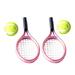 2 Sets Tennis Racket DIY Supply Ornament Christmas Balls Miniature Model Decorative Child