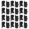 30 Pairs Retaining Clip Shelving Fixing Shelf Lock Steel Wire Blackish Clips Plastic Sleeves