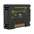 20A Solar Charge Controller 12V/24V Solar Panel Regulator with 5V USB Port MPPT Charge Controller for -acid Battery/LiFePO4 Battery/Ternary Battery