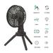Htovila Electric fan Fans 10400mAh USB Rotation Battery Operated Fans LED Lantern Portable Lantern Portable Fan 170Â°Auto Operated Fans LED Fan Office Outdoor SHUBIAO USB Reable Battery USB Re able