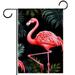 OWNTA Firebirds in Tropical Rain Forests Pattern Garden Banners: Outdoor Flags for All Seasons Waterproof and Fade-Resistant