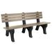 highwood Aurora Traditional 6 ft Commercial Park Bench Woodland Brown