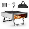 Portable Pizza Oven Gas Pizza Oven with Accessories Kit Outdoor Grill with Gas Powered Propane and Portable Maker Accessories for Backyard Camping Outside