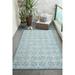 Liora Manne Carmel Antique Tile Indoor/Outdoor Rug Aqua 3 9 x 5 7 Polyester Polypropylene 4 x 6 Accent Outdoor Indoor Rectangle