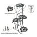 4-Tier Metal Flower Pot Plant Stand - Indoor and Outdoor Display Shelf