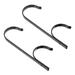 2 PCS Storage Shelf Coat Hangers Metal Clothes Hanger Pool Rod Hanging Rack Pole Hanger Metal Heavy Aluminum Alloy