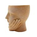 Creative Resin Human Face Flowerpot Unique Wall Hanging Planter Flower Planting Container