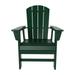 Polytrends Laguna Poly Eco-Friendly All Weather Patio Chair with Arms Dark Green