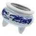 Ornament Home Decor Kitchenaod Temple Incense Burner Ceramic Aroma Burner Ceramic Incense Burner Incense Holder Blue and White Porcelain Incense Burner Desktop Incense Burner Ceramics