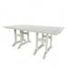 Polytrends Laguna Poly Eco-Friendly All Weather Rectangular Patio Dining Table Sand