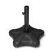 Crestlive Products Patio Umbrella Base with Wheels Decorative Pentagon Black - See the picture