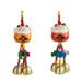 2 Pcs Wind Chimes Hanging Wind Bell Car Decor Fortune Cat Wind Chime Fortune Cat Decoration Travel Man