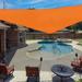 X 25 X 32 Sun Shade Sail Right Triangle Outdoor Canopy Cover UV Block For Backyard Porch Pergola Deck Garden Patio (Orange)