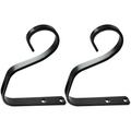 2 Pcs Hanging Plant Support Bracket Outdoor Stand Removable Hooks Heavy Duty Clothes Hanger Hangers