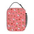 Sanrio Hello Kitty Kuromi Insulated Lunch Bag Food Bag Portable Thermal Cooler Cartoon Lunch Boxes For Kids Girls