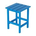 WestinTrends Outdoor Side Table All Weather Poly Lumber Adirondack Small Patio Table Square End Table for Pool Balcony Deck Porch Lawn Backyard Pacific Blue