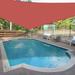 X 28 X 28. Sun Shade Sail Right Triangle Outdoor Canopy Cover UV Block For Backyard Porch Pergola Deck Garden Patio (Red)