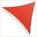 ColourTreeUSA Triangle Sun Shade Sail HDPE Mesh Fabric Screen Canopy UV Block 190 GSM 18 x 18 x 18 - Red