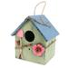 Wooden Hanging Bird House Wooden Birdhouse Bird Nesting Box Decoration Garden Patio Decorative Cottage for Small Bird ( 21x13. 5cm 1Pc )