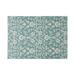 Christopher Knight Home Sea Foam Outdoor Botanical Area Rug Blue and Ivory by 5 3 x 7 5 x 8
