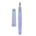 Jinhao 82 Acrylic Fountain Pen Iridium Extra Fine Nib with Ink Converter Transparent Purple Classic Design Smooth Writing Pen (Silver Trim)