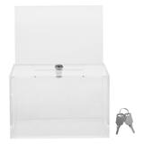 Donation Box Boxes for Fundraising Cute Thumb Tacks Door Latch Guard Clear Window Mailbox Office