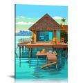 COMIO Maldives Travel Print Maldives Asia Travel Poster Travel Wall Art Travel Artwork Maldives Travel Wall Decor