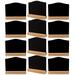 12Pcs Mini Chalkboards Signs with Easel Stand Small Rectangle Blackboard Message Board Signs