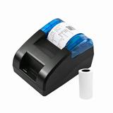 Bisofice Label printer 1 Roll Compatible iOS Receipt Printer Restaurant Sales Paper Inside Compatible iOS Android Windows Retail 58mm BT Wireless Printer Thermal USB BT Wireless Label printer Receipt