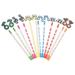 12 Pcs The Gift Gifts Kids Gift Color Pencils for Kids Wood Pencil Gift Music Note Pencils Music Notation Pencil Notes Lead Wood Student