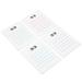 4 Pcs Notebook Students Supplies Blank Paper Pads Office Schedule Planning Portable Writing