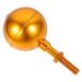 1Pc Golden Flag Pole Ball Practical Flag Useful Flag Pole Accessory