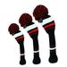 3pcs Outdoors Practical Long Neck Driver Accessories Golf Club Head Covers Fairway Hybrid UT Golf Rod Sleeve Protective Headcover B