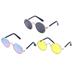 3 Pcs Round Frame Pet Glasses Sun Glasses Pet Eyewear Photo Prop Trendy Clothes Fashionable Dog Glasses Cat Glasses