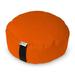 Bean Products Zafu Meditation Cushion Round Cotton Tangerine - Filled With Organic Buckwheat