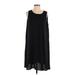Halogen Casual Dress - Shift: Black Solid Dresses - Women's Size Large