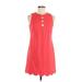 Vince Camuto Casual Dress - Shift: Red Solid Dresses - Women's Size 6 Petite