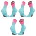 3 piece Elite Basketball socks Buffer sports Outdoor sports socks for men and womenLake blue powder