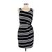 Le Lis Casual Dress - Sheath: Black Stripes Dresses - Women's Size Medium