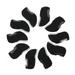 10Pcs Visible Driver Covers Protective Iron Covers Professional Putter Covers Golfing Supply