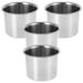4 Pcs Kitchen Wares Sauce Dishes Jars for Spices Spice Jar Stackable 201 Stainless Steel