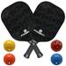 POWERTI Racket Paddle Ball Set Carbon Fiber Pickle Pickleball Paddle 2 Paddles 4 Ball 2 Paddles Set Fiber Surf mewmewcat Paddle Set Pickleball ERYUE Paddle Paddle Set Pickleball Carbon