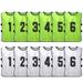 OWSOO Waistcoat Quick Team Soccer Bibs Vest Team Numbered Bibs 12 PCS Soccer Waistcoat Pinnies Quick Team PCS Soccer Pinnies Team Soccer Team Soccer Pinnies Quick BUZHI Numbe Soccer Numbe Soccer 12