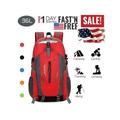 Fresh Fab Finds 36 Liter Outdoor Backpack with Waterproof Daypack Travel Knapsack Red - Unisex