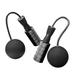 1 Pair Jump Rope with Large Cordless Ball Comfortable Grip Non-slip Handle Anti-Tangle Heavy Duty Cordless Weighted Skipping Rope Exercise Fitness Equipment-Black