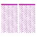 2Pcs snowflake Foil Fringe Curtains Shiny Metallic Fringe for Party Girl s Birthday Party Decor