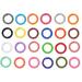 24 Pcs Chain Link Round Keychain Ring Spring O-rings Gold Holder Buckle Backpack Accessories Clip