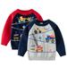 Godderr Toddler Baby Autumn Sweater for Boys Baby Soft Pullover Crewneck Sweater Knit Sweater Cartoon Construction Vehicle Warm Jumper Knitwear Blouse Size 1-7T